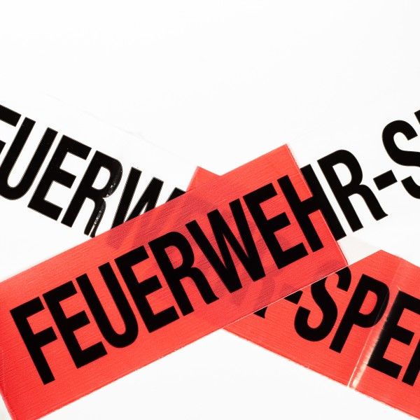 Absperrband Feuerwehr