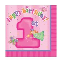 Servietten, 1. Geburtstag, 16 St Servietten, 1. Geburtstag, 16 St