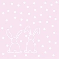 Servietten Ostern "Rabbits" , 40 x 40 cm, 12 Stück Servietten Ostern "Rabbits" , 40 x 40 cm, 12 Stück