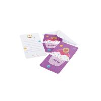 Einladungskarten Cupcakes, 6 Stück Einladungskarten Cupcakes, 6 Stück
