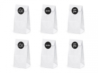 Give away Tüten, Weiß, 6 Stück Give away Tüten, Weiß, 6 Stück