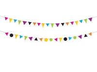 Wimpelkette Monster, 1,5 m, 2 Stück Wimpelkette Monster, 1,5 m, 2 Stück