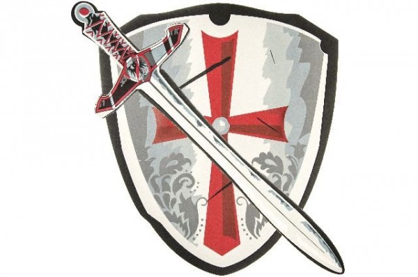 Schwert und Schild - Länge ca. 50 cm