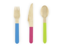 Holz-Besteck Monster, 18 Teile Holz-Besteck Monster, 18 Teile