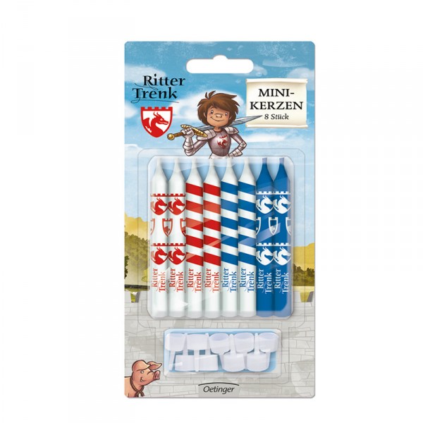 Mini-Kerzen Ritter Trenk, 8 Stück