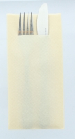Besteckservietten Creme, 40cm, 12 Stück Besteckservietten Creme, 40cm, 12 Stück