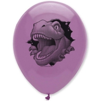 Luftballons Dino Alarm, 6 Stück Luftballons Dino Alarm, 6 Stück