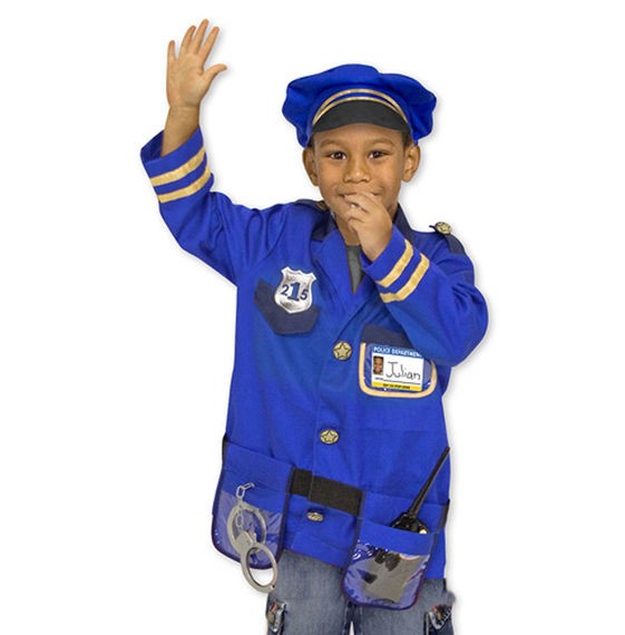 Kostüm Polizei, Alter 3-6 Jahre, 7-teilig