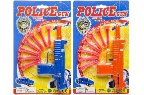 Polizei Pistole mit sieben Pfeilen, farblich sortiert