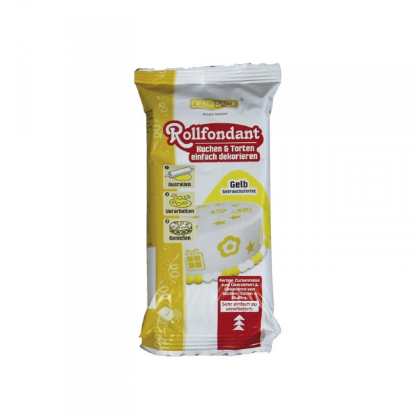Rollfondant 250g, gelb