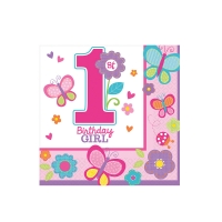 Servietten 1. Geburtstag, 33cm, 16 St Servietten 1. Geburtstag, 33cm, 16 St