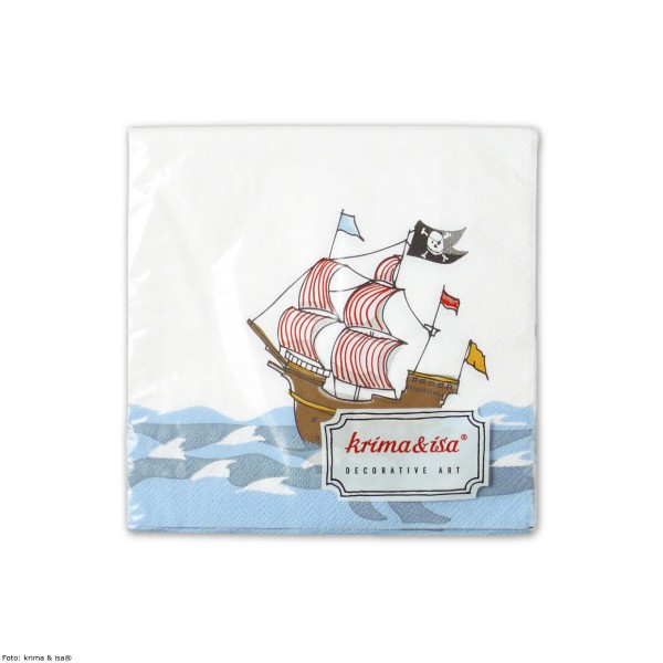 Servietten Piratenschiff, 20 St