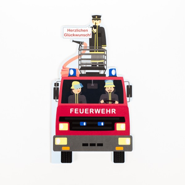 Glueckwunschkarte Feuerwehr
