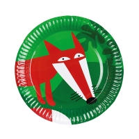 Pappteller Waldtiere, ø 18 cm, 8 Stück Pappteller Waldtiere, ø 18 cm, 8 Stück