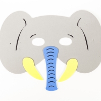 Moosgummi Masken Dschungel
