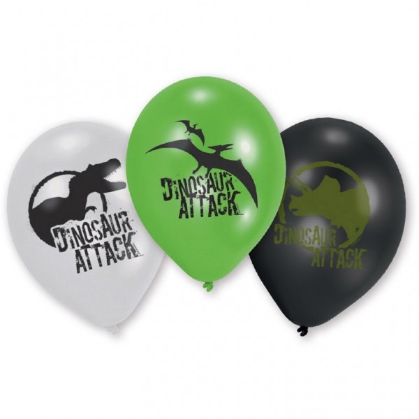 Luftballons Dinosaurier, 6 Stück