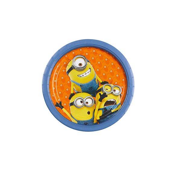 Pappteller Minions, Ø 23cm, 8 Stück