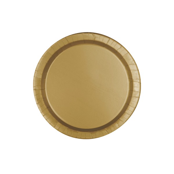 Pappteller gold,