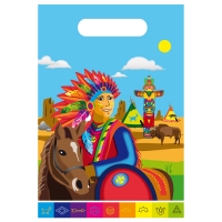 Partytüten Indianer, 8 Stück Partytüten Indianer, 8 Stück