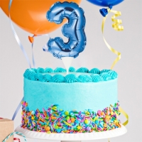 Kuchenpicker Folienballon Zahl 3 in Blau, 22 cm klein, selbstaufblasend, 1 Stück Kuchenpicker Folienballon Zahl 3 in Blau, 22 cm klein, selbstaufblasend, 1 Stück
