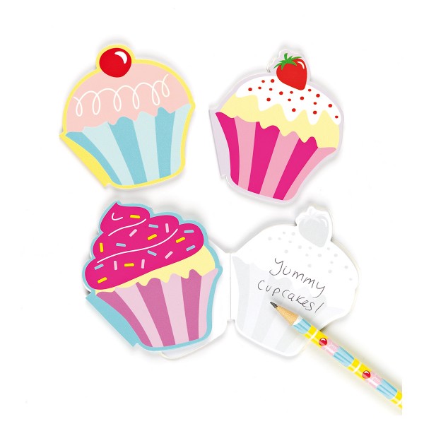 Notizblöcke Cupcake, duftend, 6 Stück X