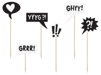 Cupcake Topper Grrr, Monster, 6 Stück Cupcake Topper Grrr, Monster, 6 Stück