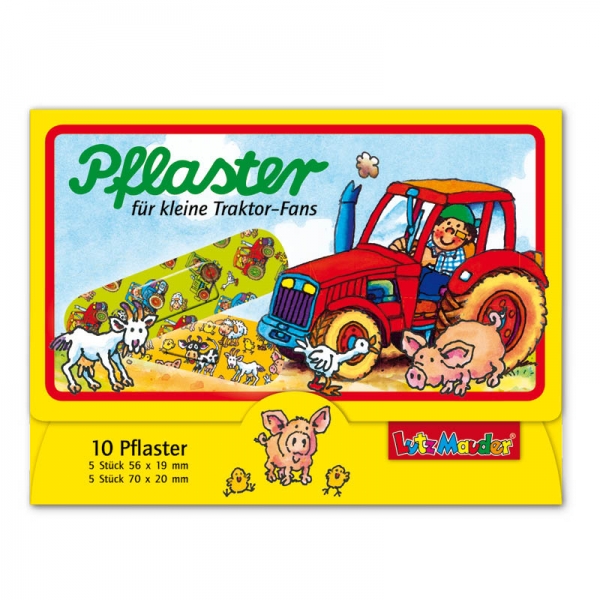 Pflasterbriefchen Traktor, 10 Stück