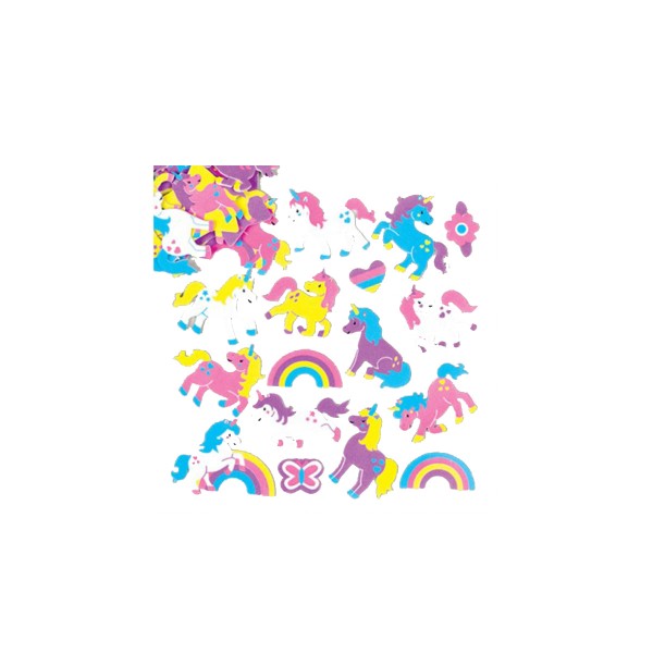 T1142555-Moosgummi-Aufkleber-Einhorn-120-Stueck