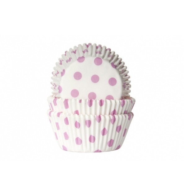 T1142581-Muffinfoermchen-mit-Punkten-weiss-rosa-50-Stueck