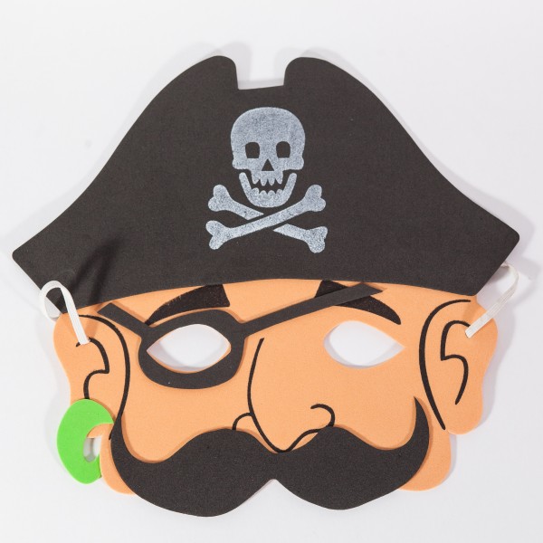 Moosgummi-Masken Pirat