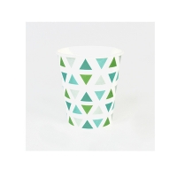 Pappbecher-Dreecke-gruen-8-Stueck-neu Pappbecher-Dreecke-gruen-8-Stueck-neu