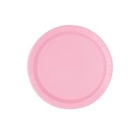 Pappteller Rosa, 23cm, 8 Stück Pappteller Rosa, 23cm, 8 Stück
