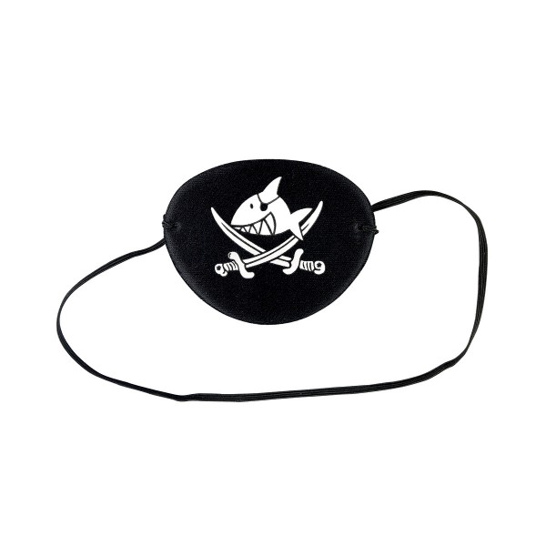 Capt'n Sharky Augenklappe, ca. 8 x 6 cm, 1 St