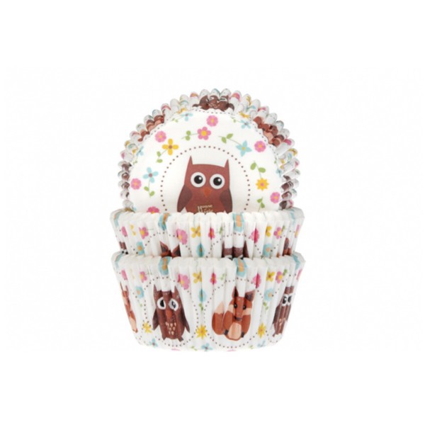 T1142587-Muffinfoermchen-Eule-und-Fuchs-50-Stueck