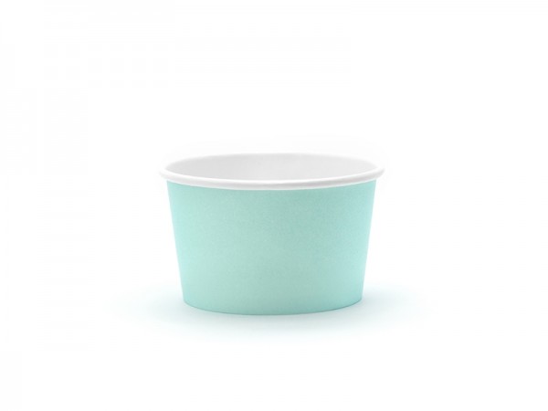 Eis- und Nasch-Becher, 170 ml, Pastell-Türkis Hawaii, 6 Stück