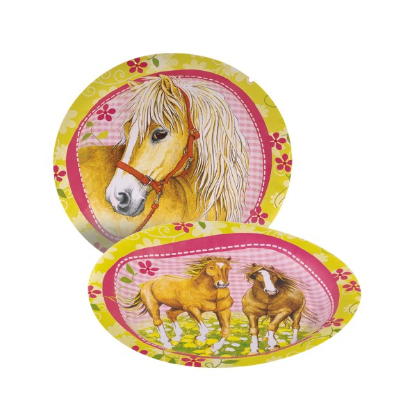 Pappteller Pferde, 
