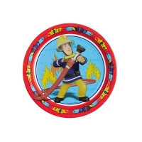 Pappteller Feuerwehrmann Sam, ø 23cm, 8 Stück