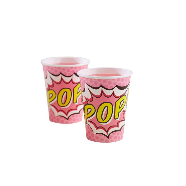 Papbecher Superhelden, 266ml, 8 St