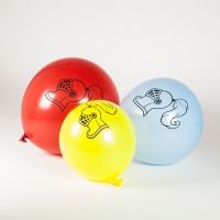 Luftballons Ritter & Drache