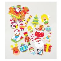 Moosgummi-Aufkleber Weihnachten, 100 Stück Moosgummi-Aufkleber Weihnachten, 100 Stück