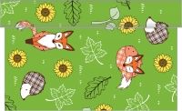 Tischläufer Waldtiere in grün, 40 cm x 4,80m Tischläufer Waldtiere in grün, 40 cm x 4,80m