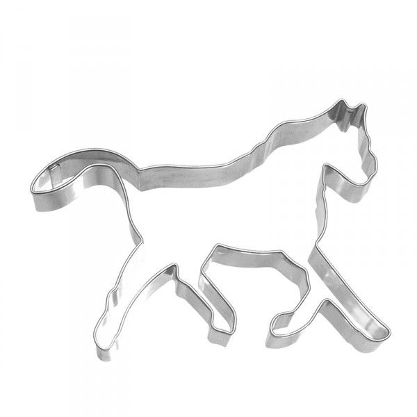 Ausstecher Pferd im Trab, 12cm
