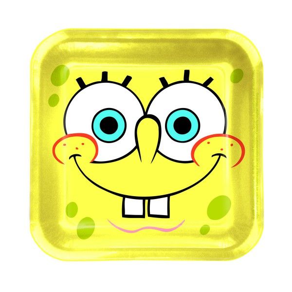 SpongeBob Pappteller, 8 Stück