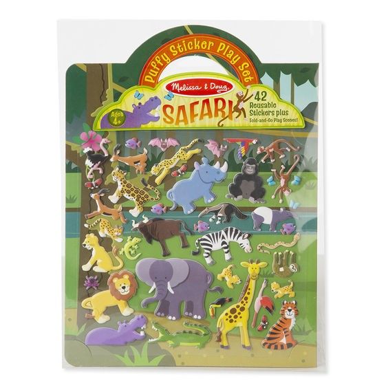 Polster-Sticker Safari, 42-teilig
