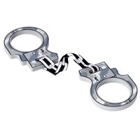 Moosgummi Polizei Handschellen, 39 x 9,5cm