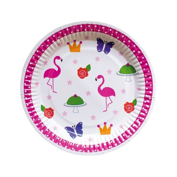 Pappteller Motiv Flamingo, 