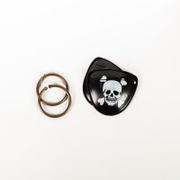 Augenklappen mit Ohrringen Pirat, je 2 Stück