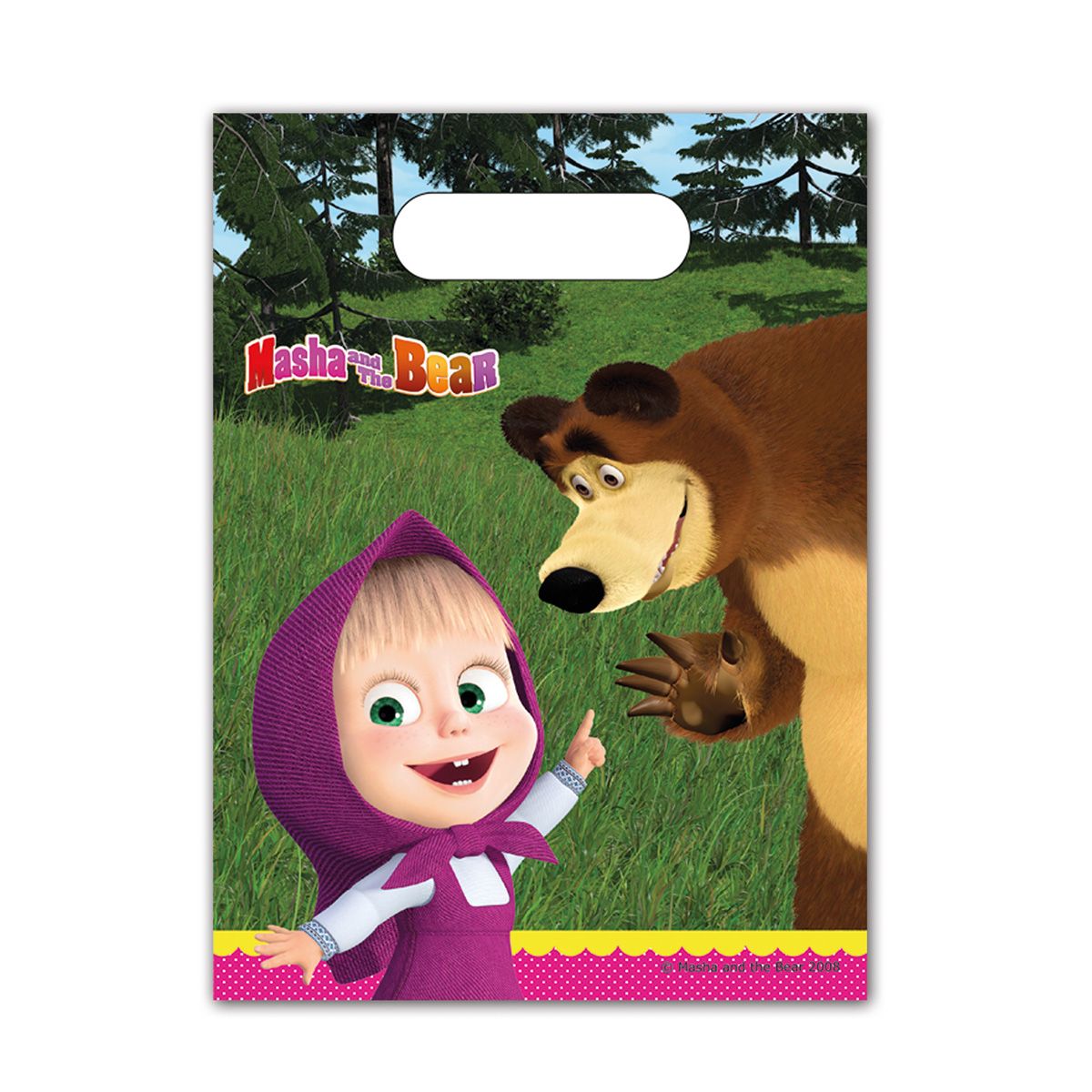 Procos Partybecher Masha Und Der Bär - 8 Bunte Becher à 200ml Für Kindergeburtstage