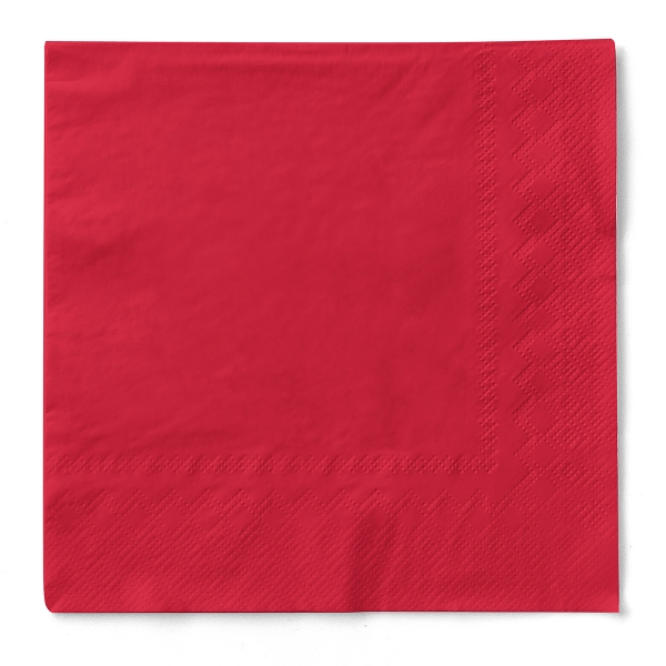 Servietten Rot, 33cm, 20 Stück