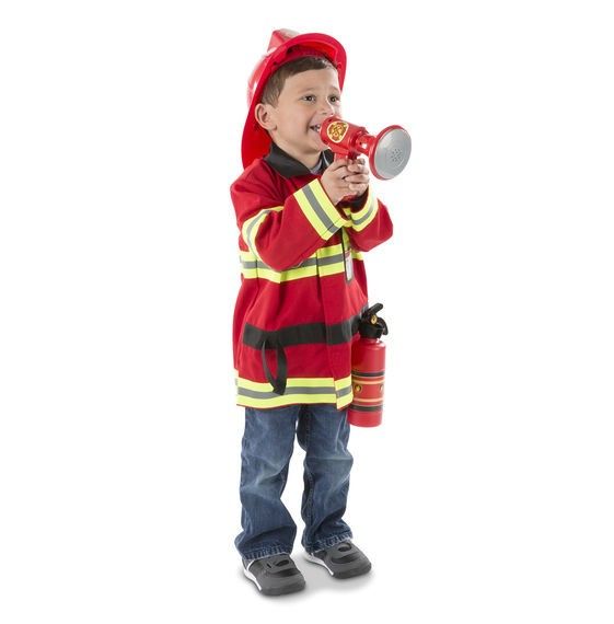 Kostüm Feuerwehrmann, Alter 3-6 Jahre, 1 Stück